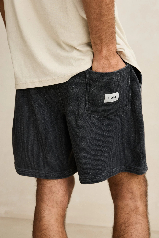 Short Rhythm Textured Wale Dark Indigo