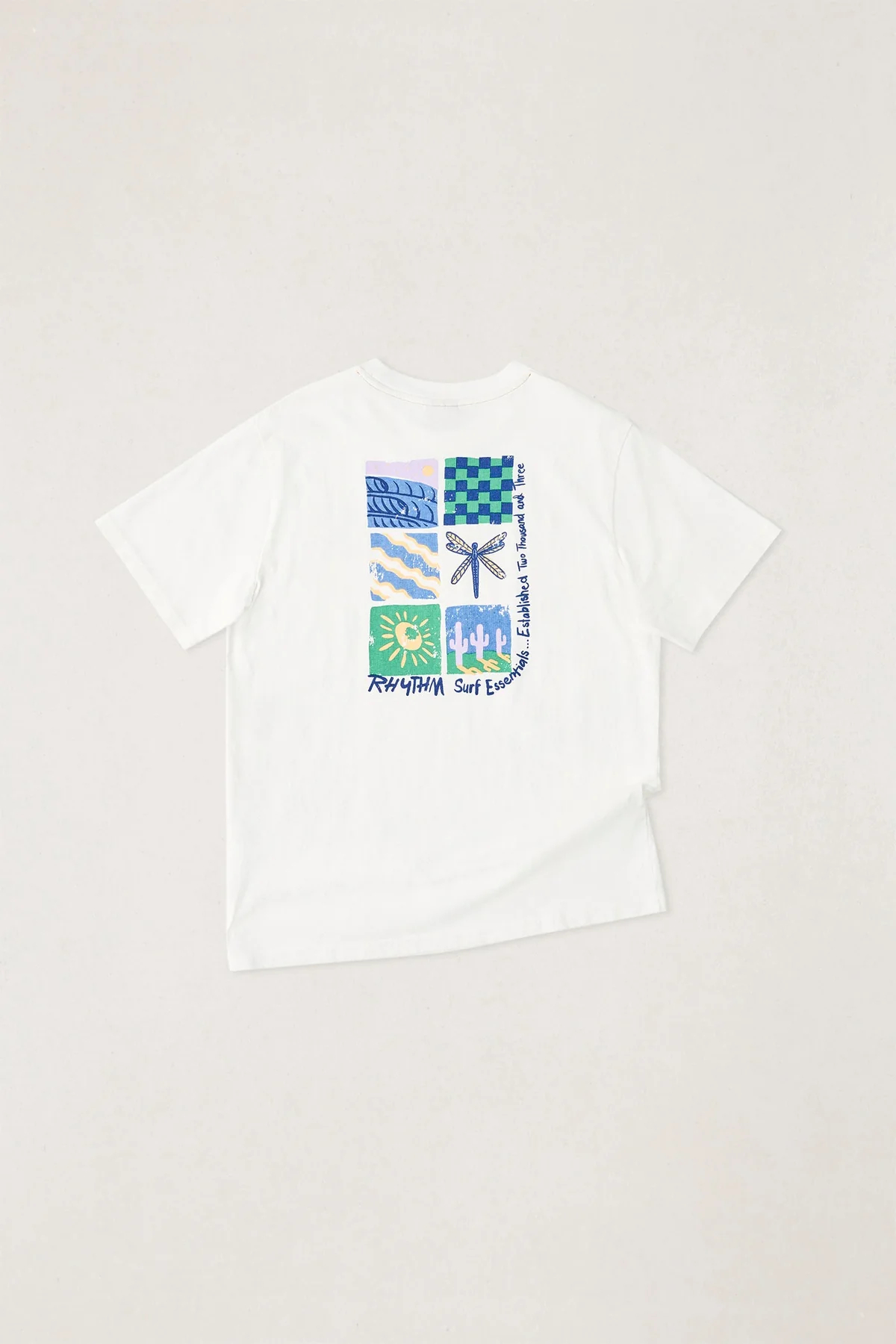 Camiseta Rhythm Mementos Vintage Vintage White – foto 6