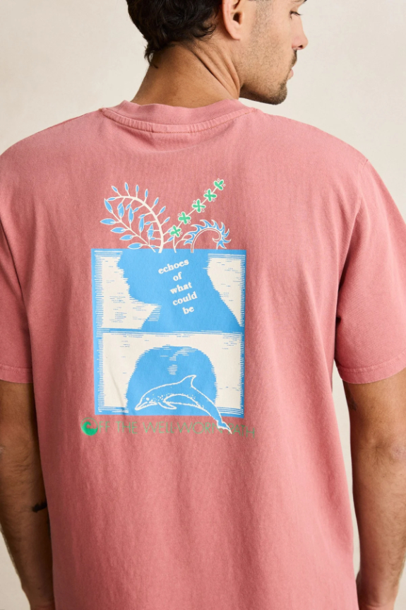 Camiseta Rhythm Echoes Vintage Dusty Rose – foto 1