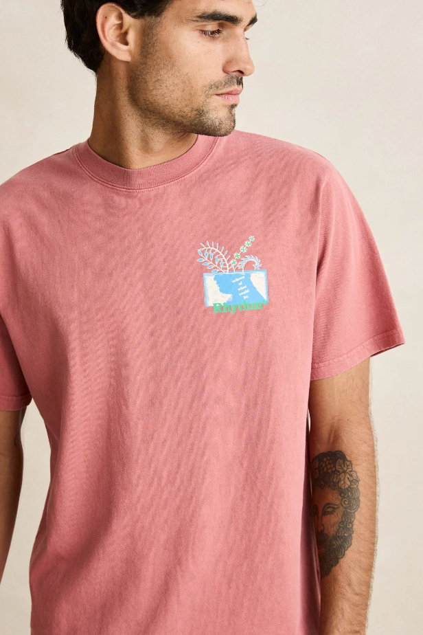 Camiseta Rhythm Echoes Vintage Dusty Rose – foto 2