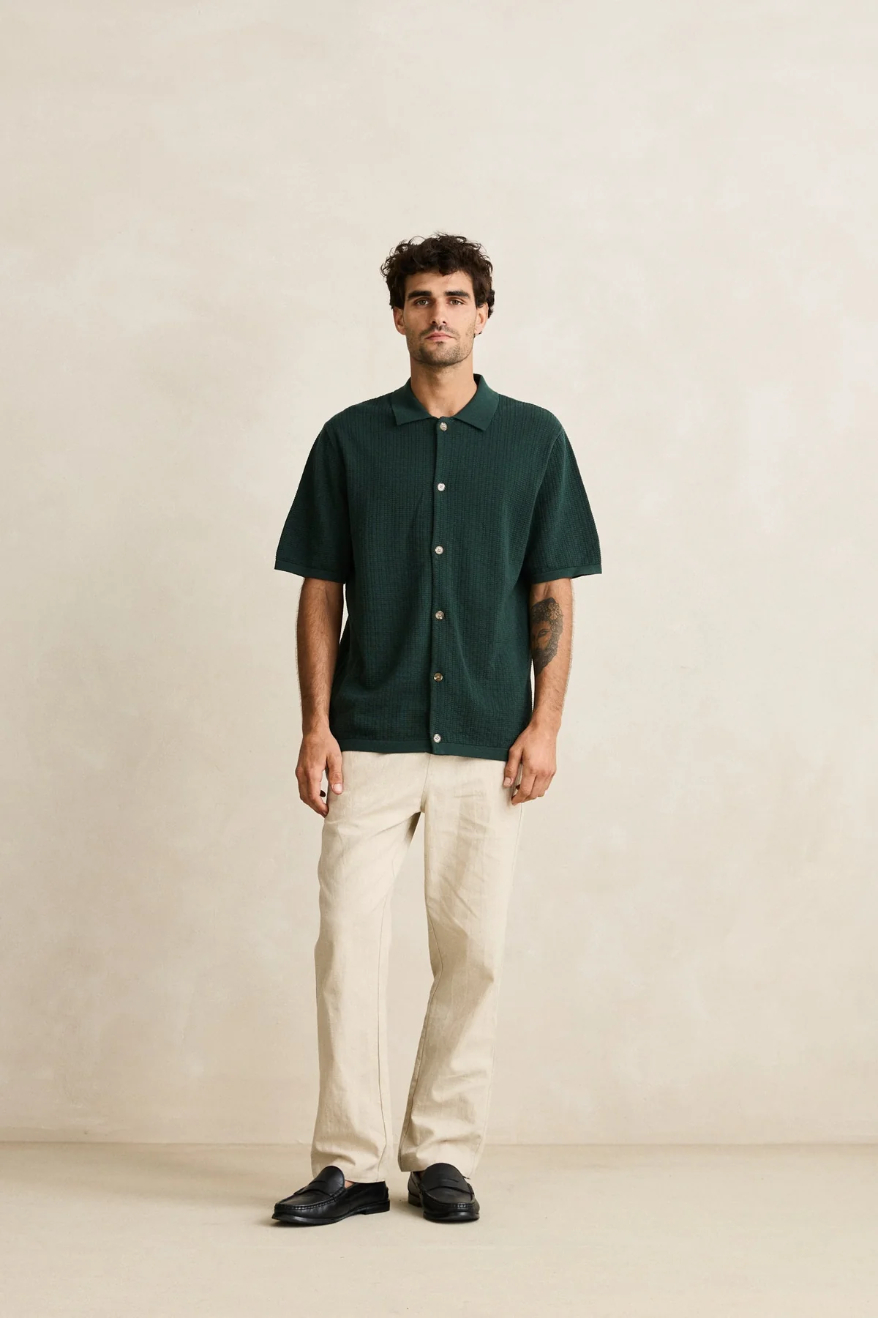 Camisa Rhythm Textured Knit Forest – foto 10