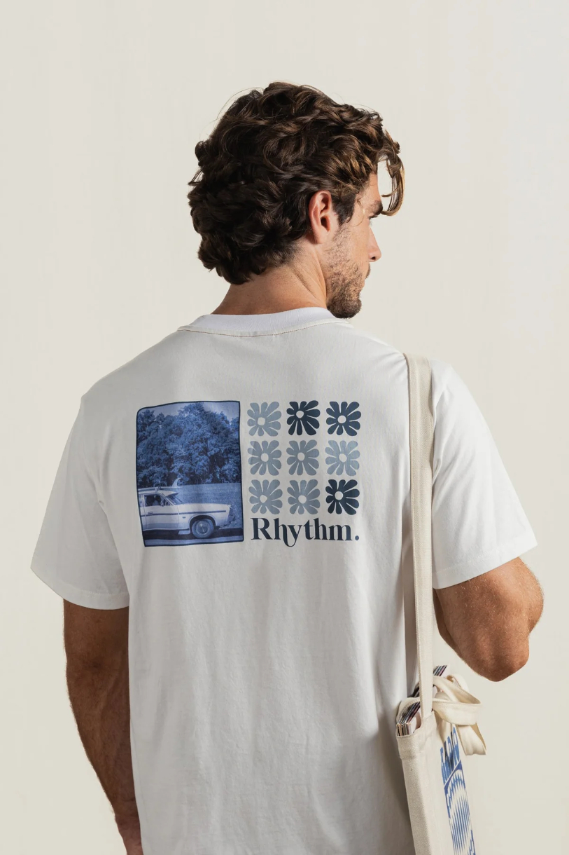 Camiseta Rhythm High Beaming Vintage Off White – foto 1