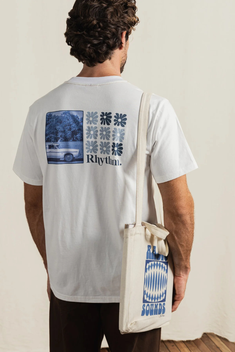 Camiseta Rhythm High Beaming Vintage Off White – foto 3