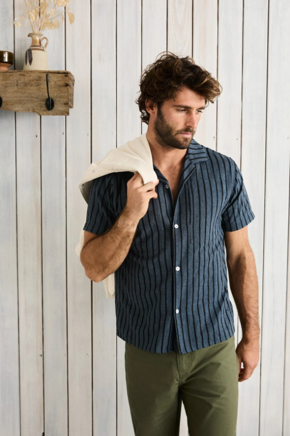 Camisa Rhythm Crux Indigo Stripe – foto 1