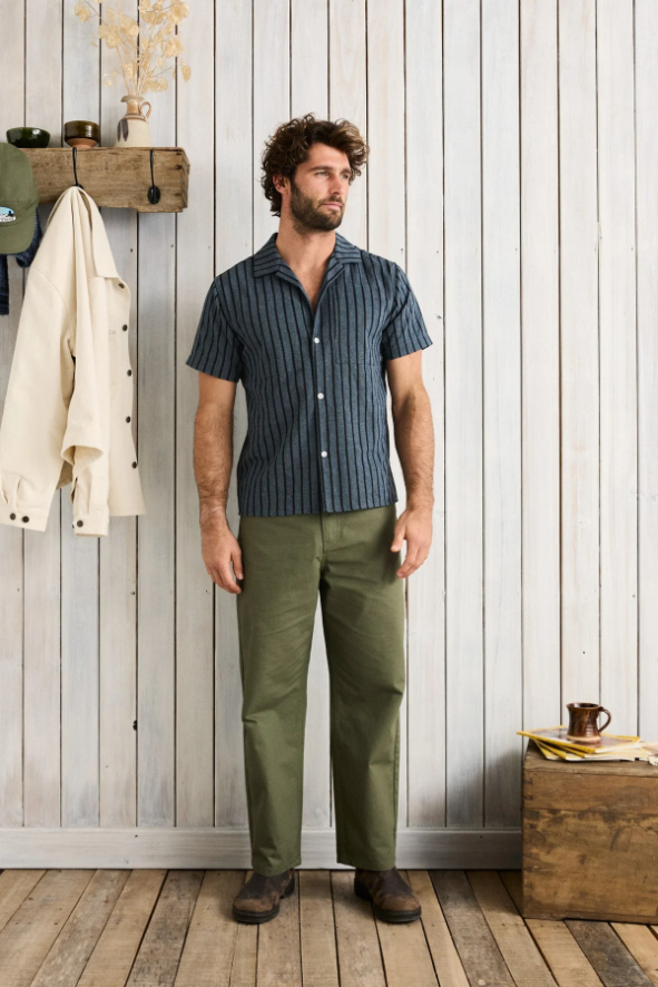 Camisa Rhythm Crux Indigo Stripe – foto 4