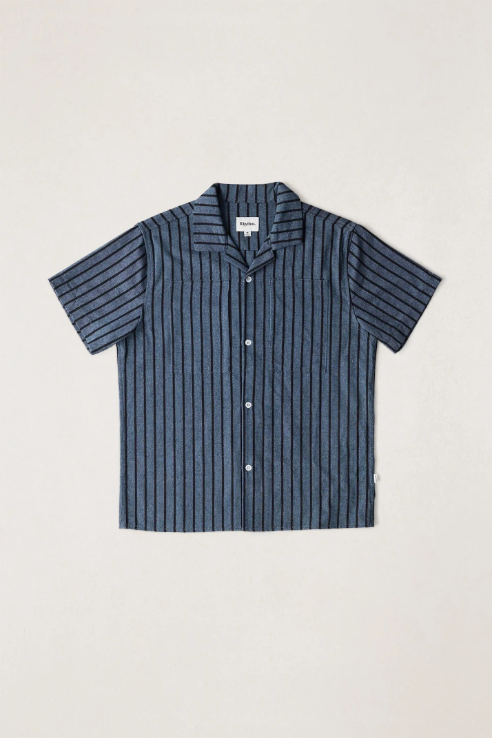 Camisa Rhythm Crux Indigo Stripe – foto 5