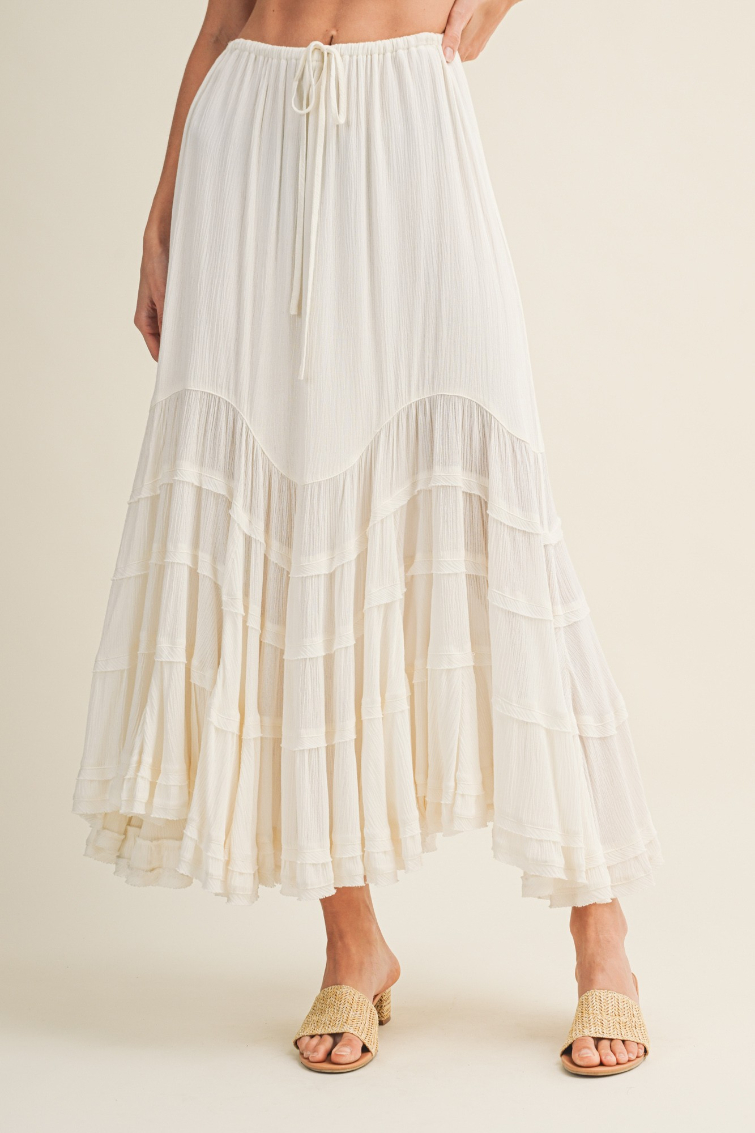 Enagua Front Wave Tie Off White