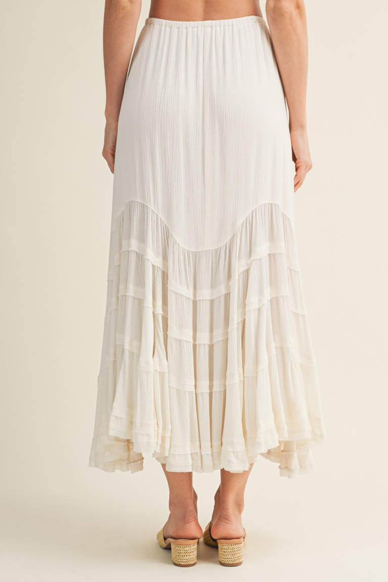 Enagua Front Wave Tie Off White
