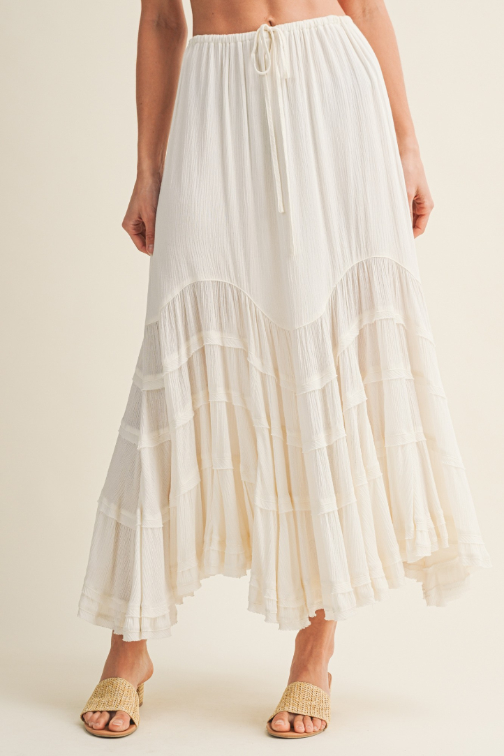 Enagua Front Wave Tie Off White – foto 3