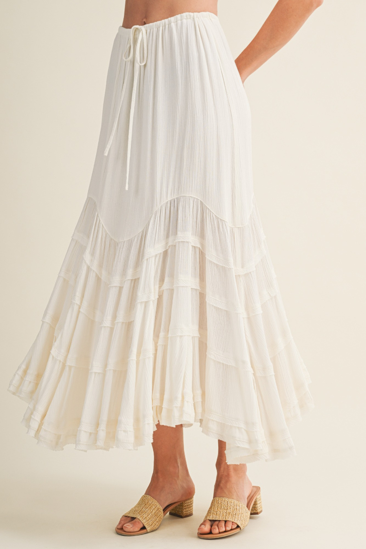 Enagua Front Wave Tie Off White – foto 4