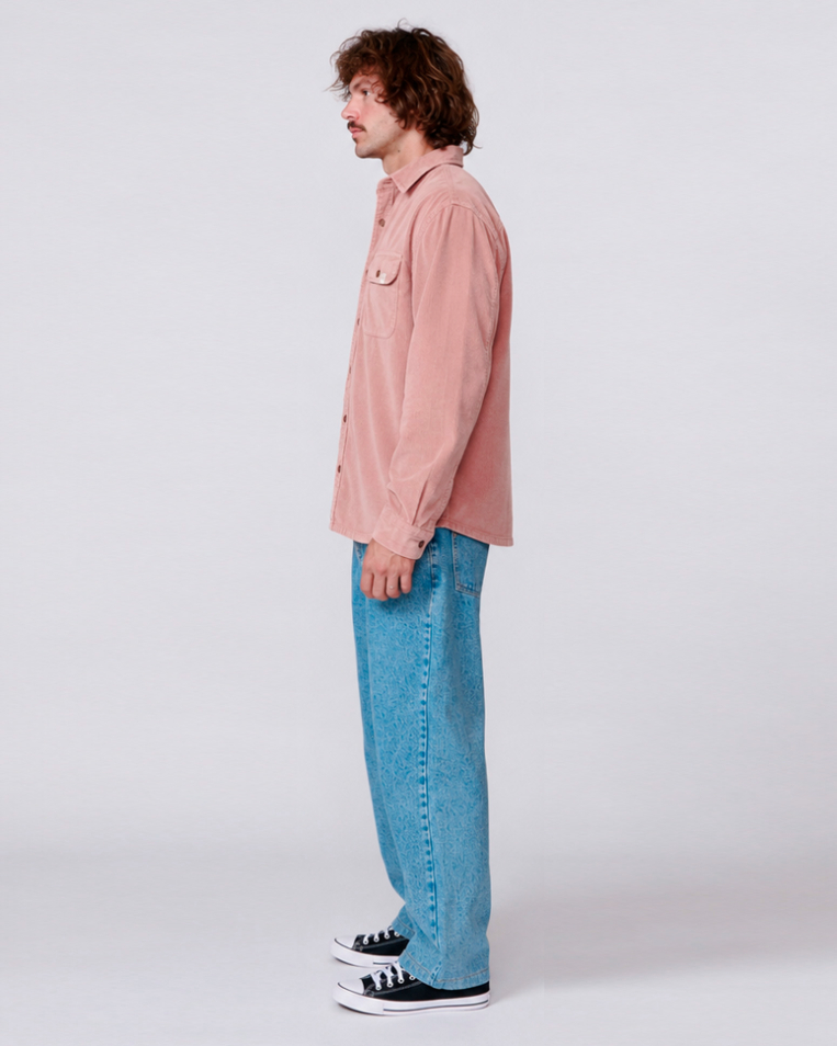 Camisa M/L TCSS Lazy Boy Cord Dusty Rose – foto 3