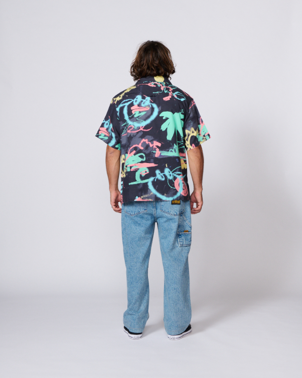 Camisa TCSS Scribbles Resort Black – foto 4