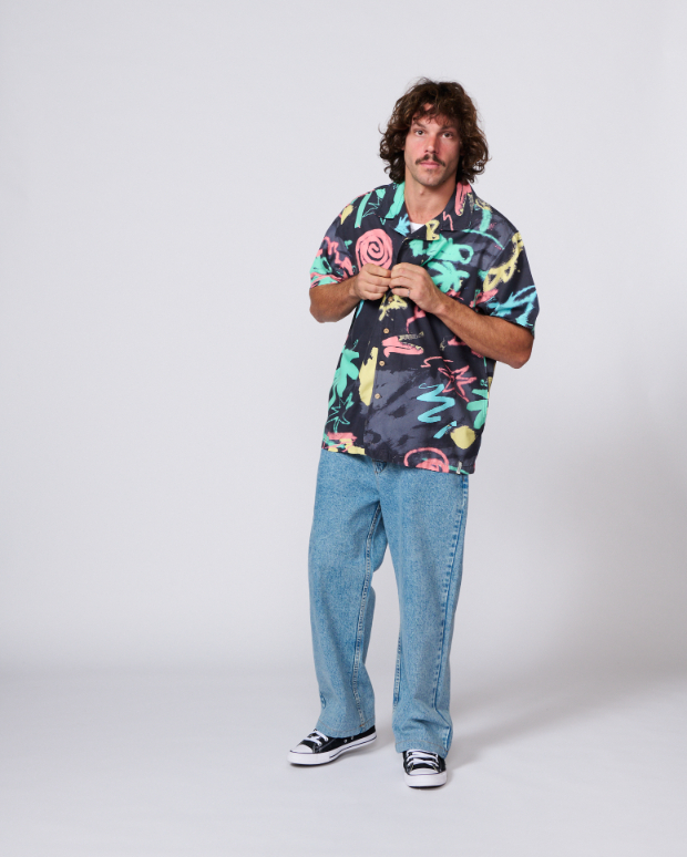 Camisa TCSS Scribbles Resort Black – foto 6