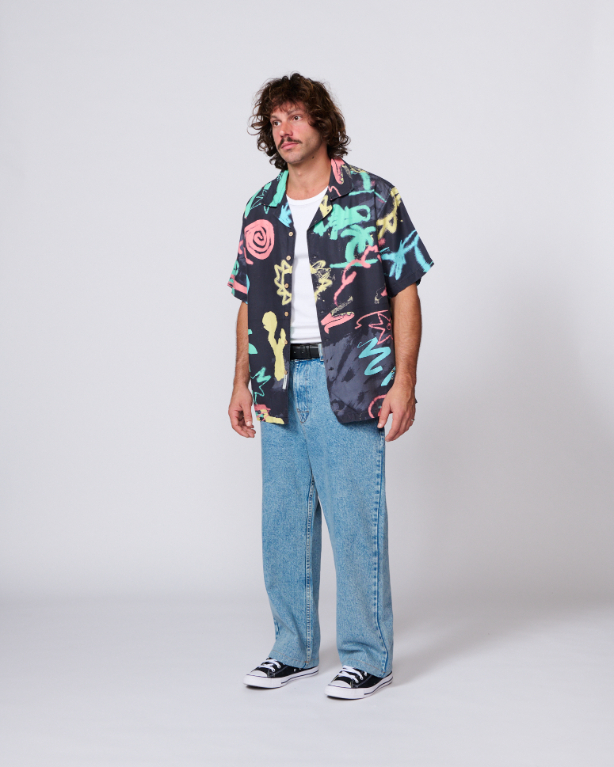 Camisa TCSS Scribbles Resort Black – foto 8