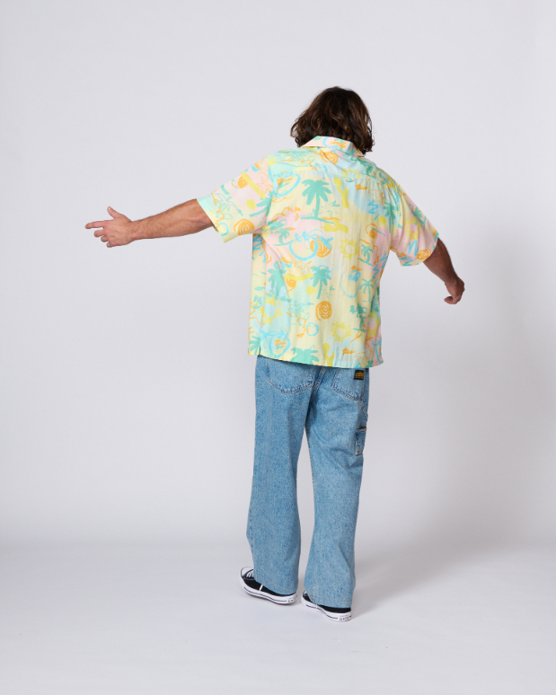 Camisa TCSS Scribbles Resort Pastel – foto 4
