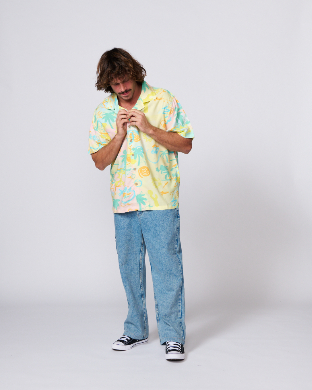 Camisa TCSS Scribbles Resort Pastel – foto 7