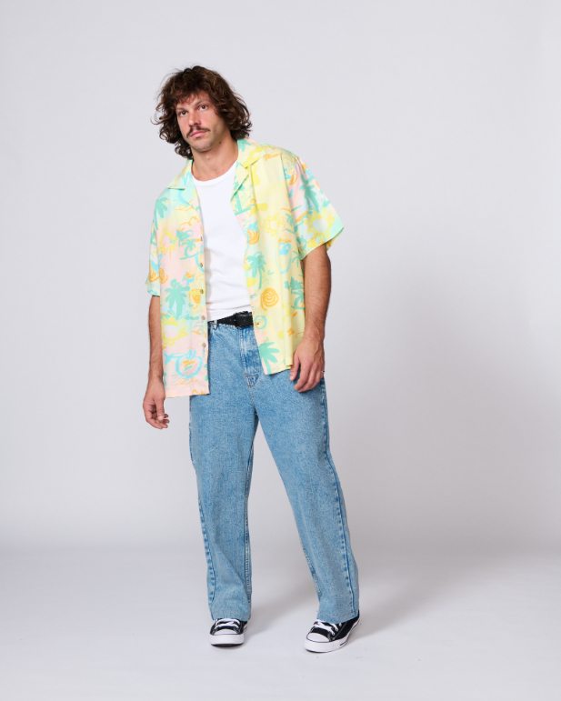 Camisa TCSS Scribbles Resort Pastel – foto 8