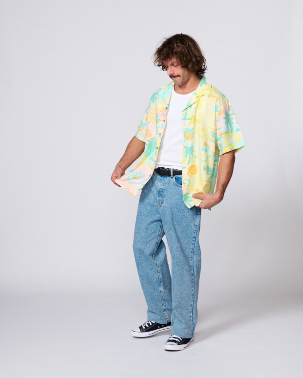 Camisa TCSS Scribbles Resort Pastel – foto 9