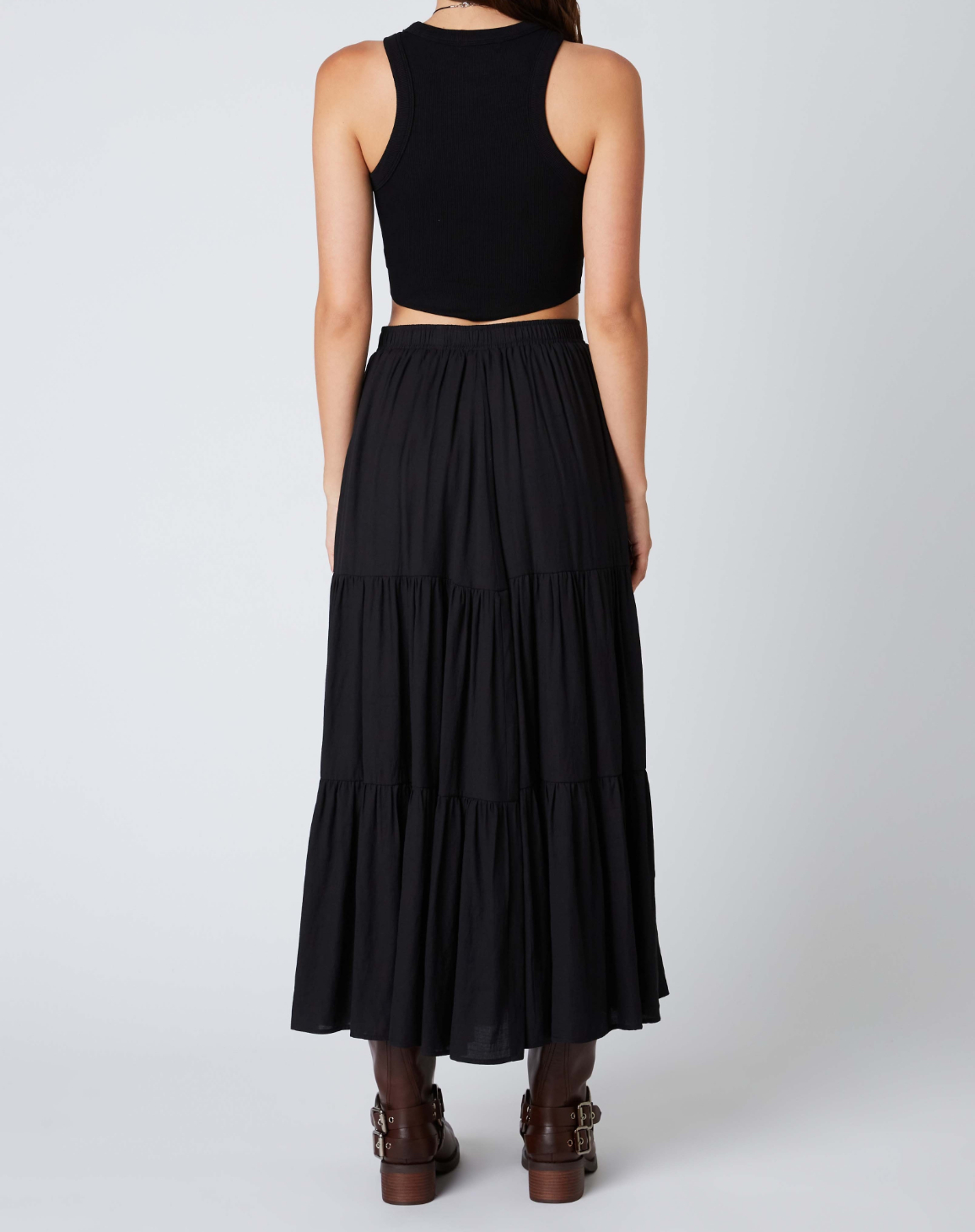 Enagua Maxi Tired Black