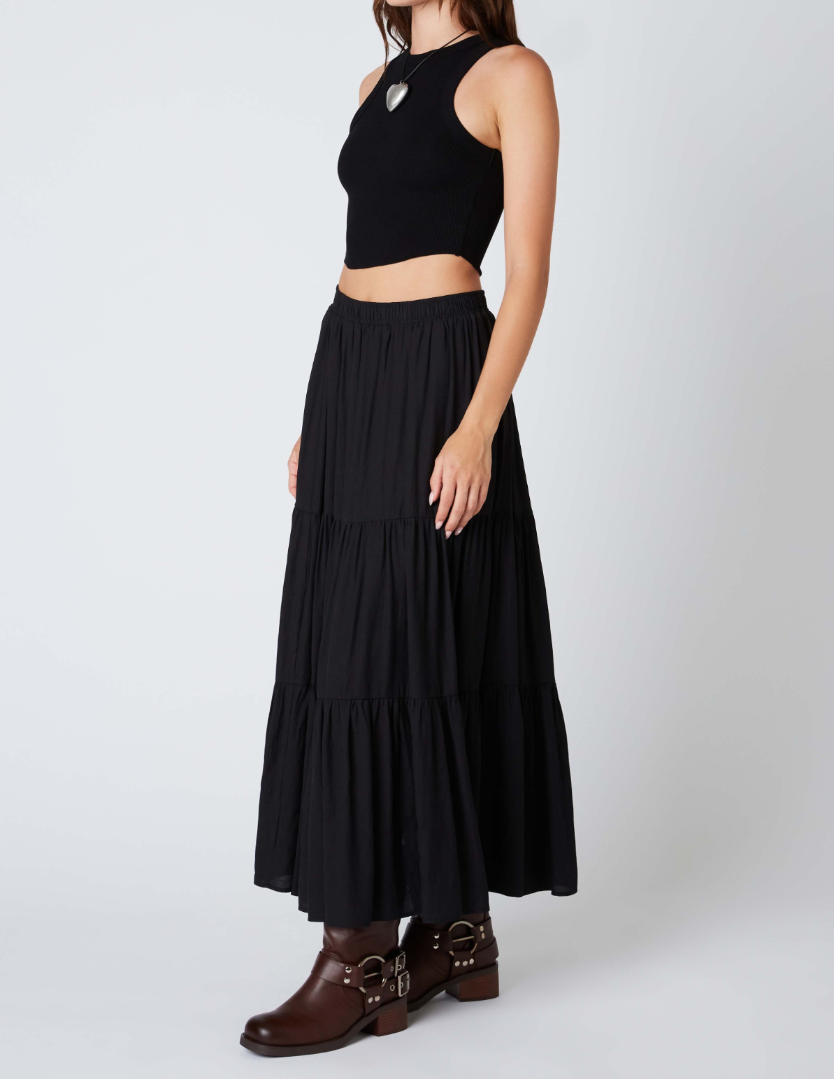 Enagua Maxi Tired Black – foto 3