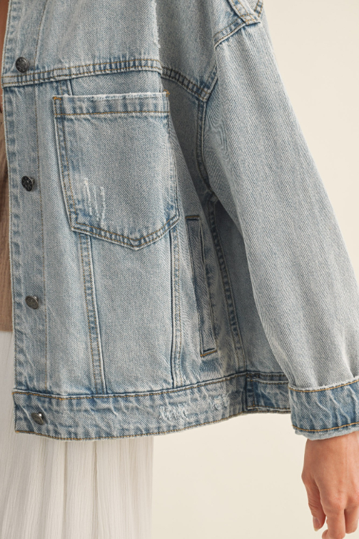 Jacket Vintage Wash Light Denim – foto 6