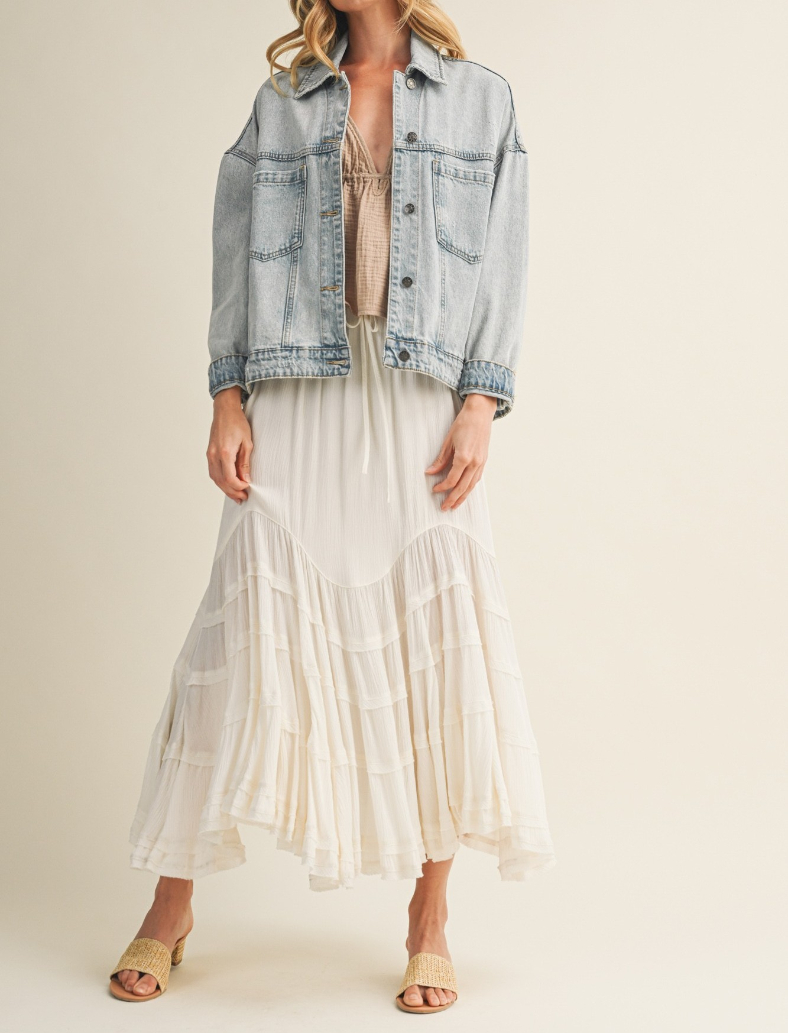 Jacket Vintage Wash Light Denim – foto 8