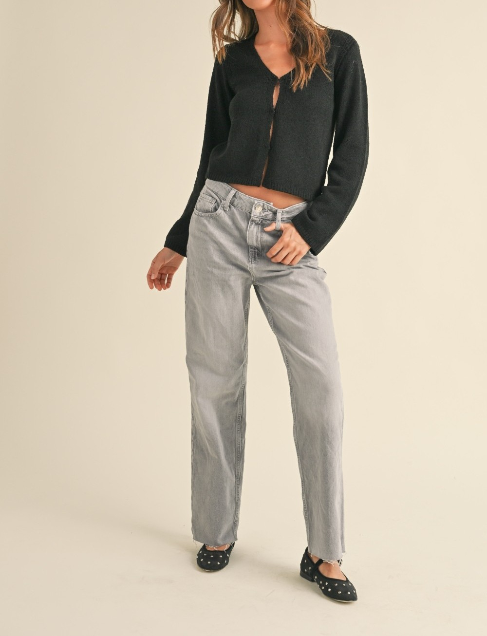 Cardigan Peek a Boo L/S Black – foto 5