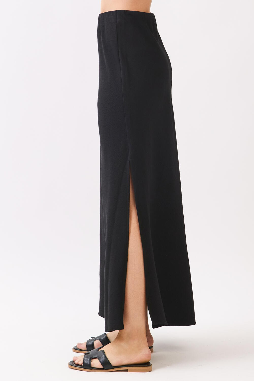 Enagua Bias Maxi Side Slit Black – foto 6