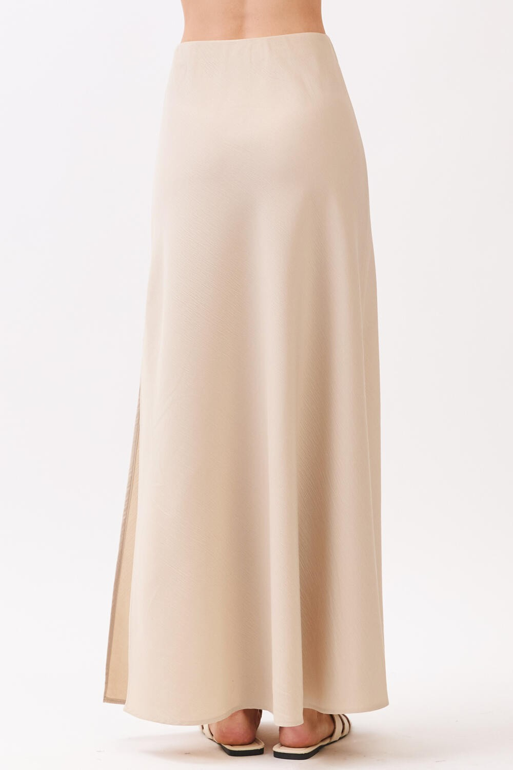 Enagua Bias Maxi Side Slit Natural – foto 5