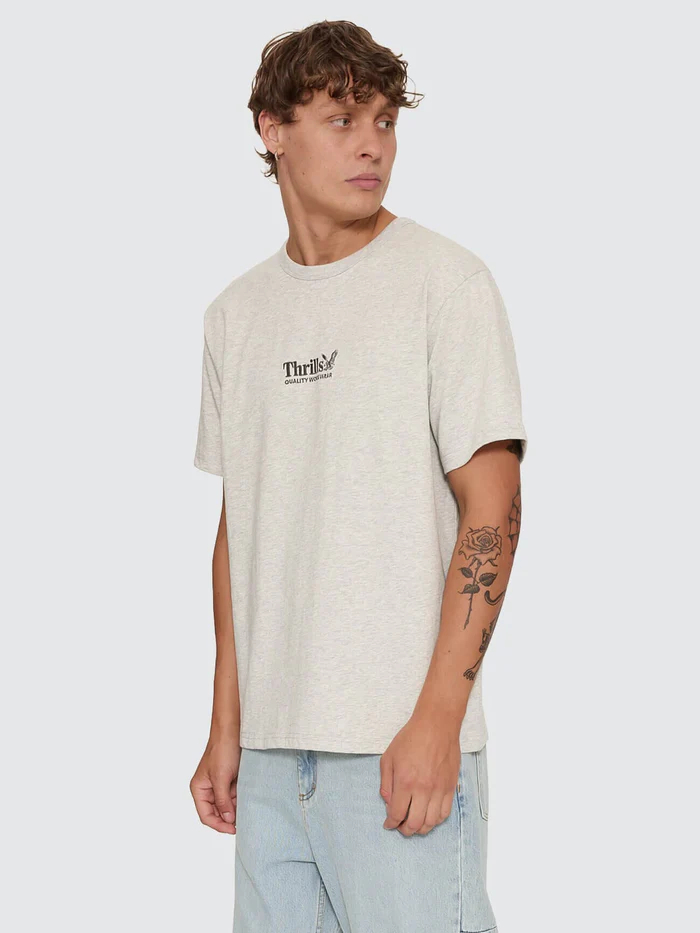 Camiseta Thrills Workwear Embro Snow Marle – foto 8