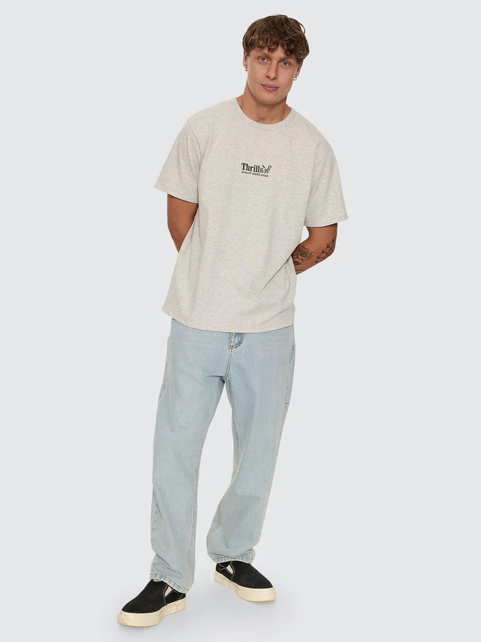 Camiseta Thrills Workwear Embro Snow Marle – foto 9