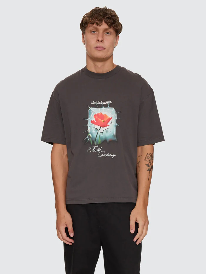 Camiseta Thrills Together Oversize Box Crop Pirate Black – foto 1