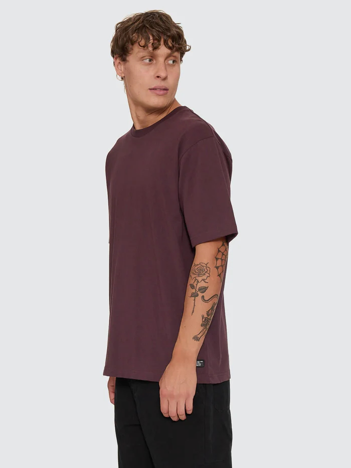 Camiseta Thrills Military Oversize Aubergine – foto 3