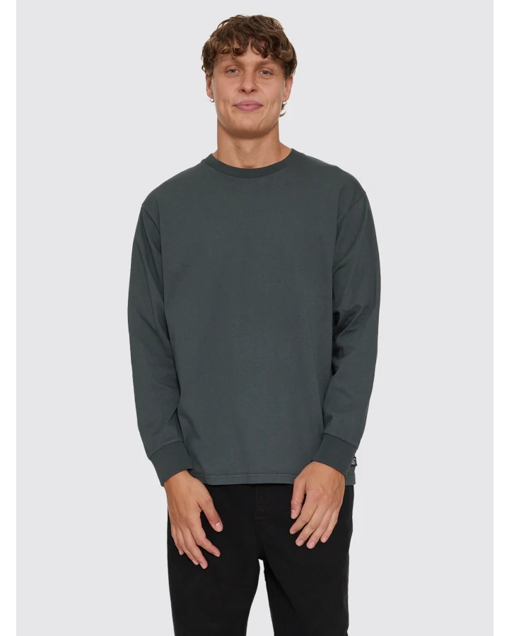 CamisetaThrills M/L Military Oversize Petrol – foto 1
