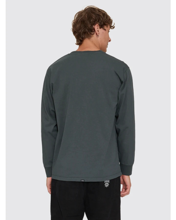 CamisetaThrills M/L Military Oversize Petrol – foto 2