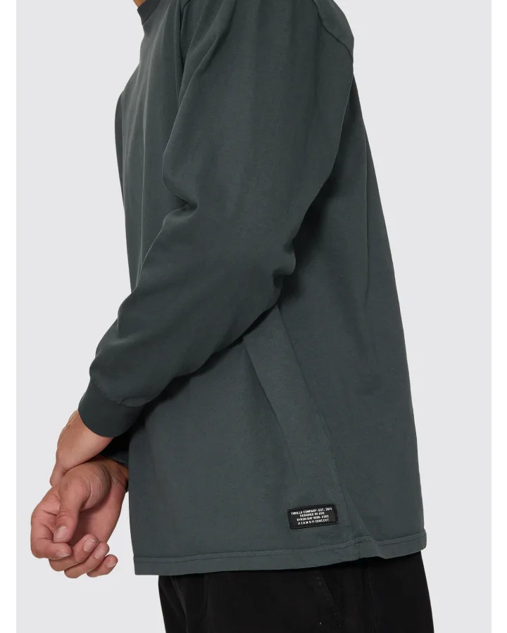 CamisetaThrills M/L Military Oversize Petrol – foto 3
