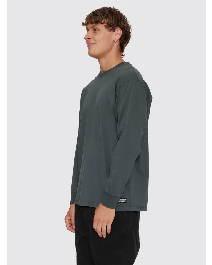 CamisetaThrills M/L Military Oversize Petrol – foto 4