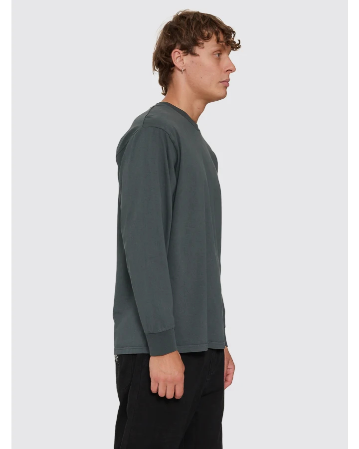 CamisetaThrills M/L Military Oversize Petrol – foto 5