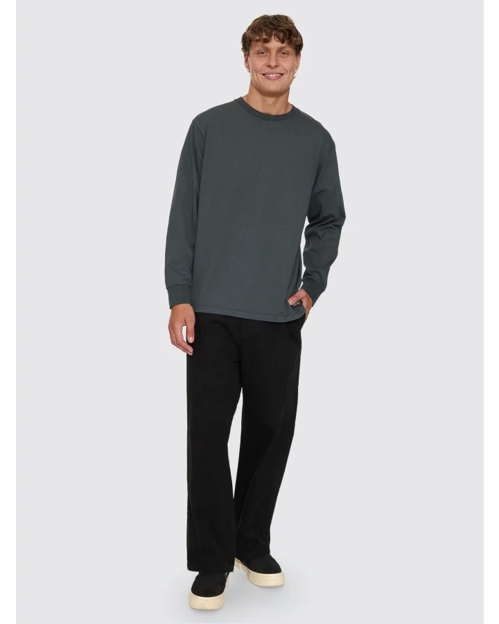 CamisetaThrills M/L Military Oversize Petrol – foto 6