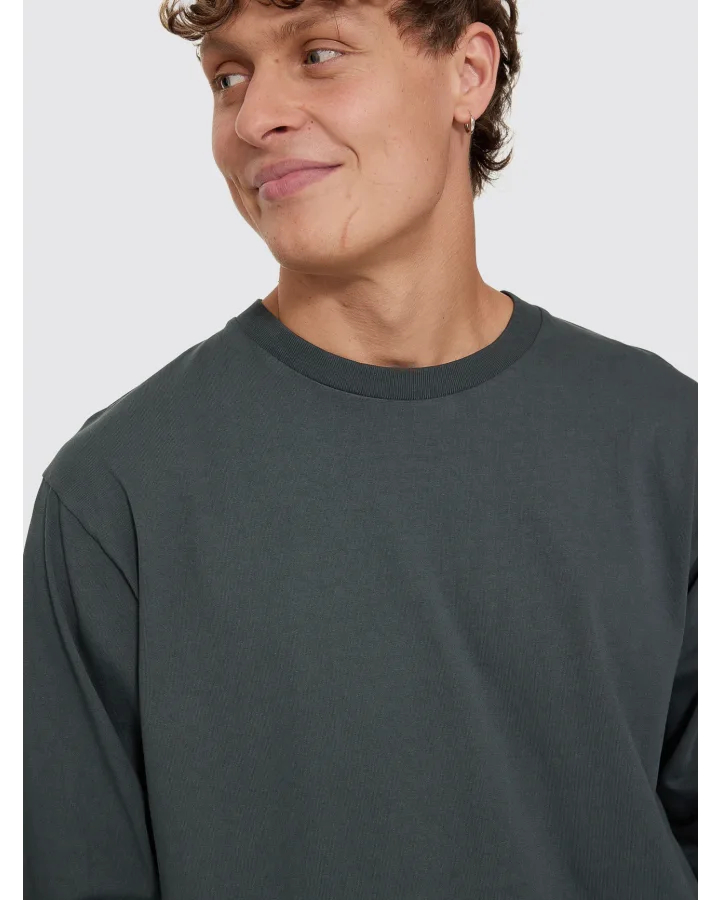 CamisetaThrills M/L Military Oversize Petrol – foto 8