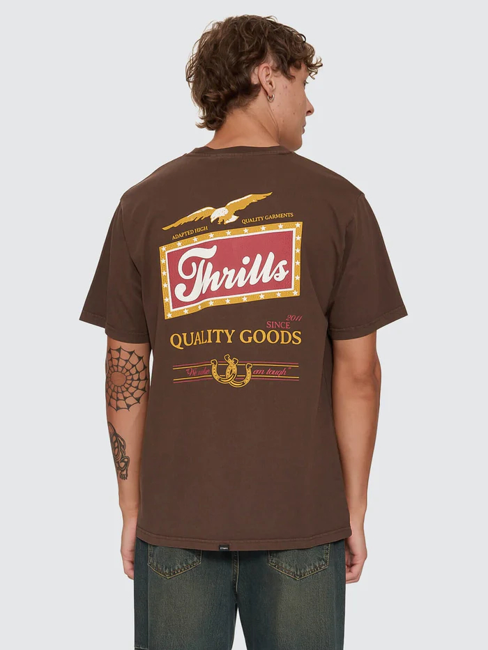 Camiseta Thrills Make Em Tough Postal Brown – foto 5