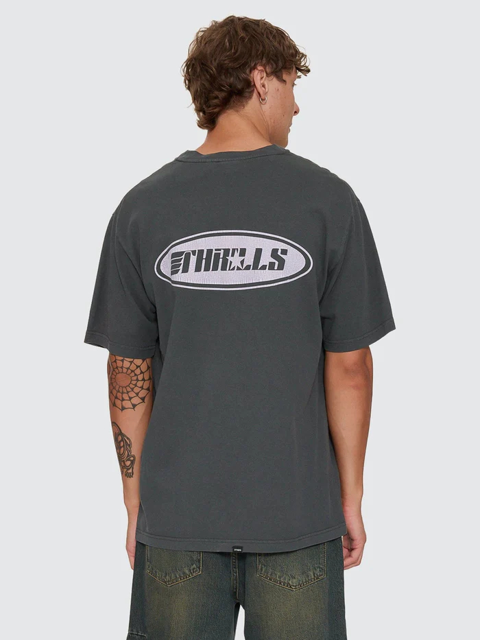 Camiseta Thrills Odyssey Core Oversize Carbon – foto 4