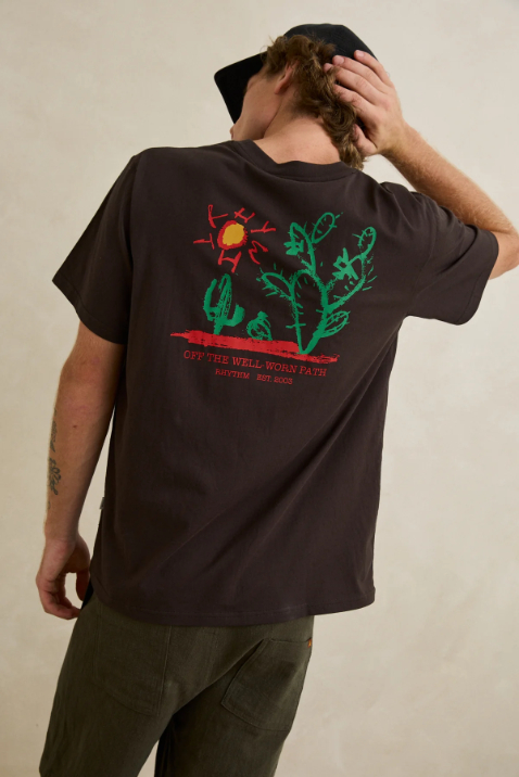 Camiseta Rhythm Cactus Vintage Black – foto 1