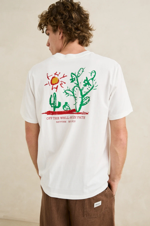 Camiseta Rhythm Cactus Vintage White – foto 1