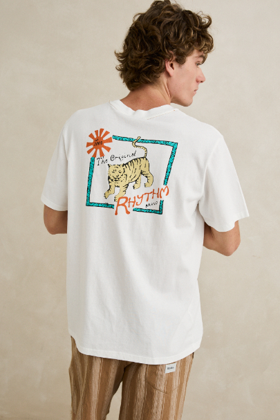 Camiseta Rhythm Tiger Vintage White – foto 4