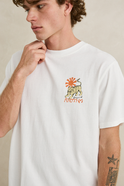 Camiseta Rhythm Tiger Vintage White – foto 5