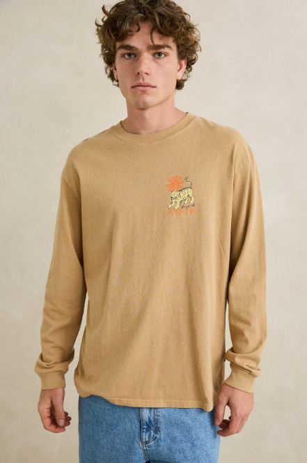Camiseta Rhythm M/L Tiger Vintage Sand – foto 2