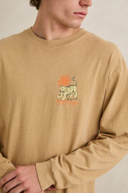 Camiseta Rhythm M/L Tiger Vintage Sand – foto 3