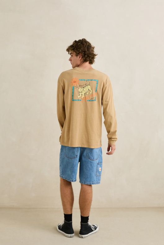 Camiseta Rhythm M/L Tiger Vintage Sand – foto 4