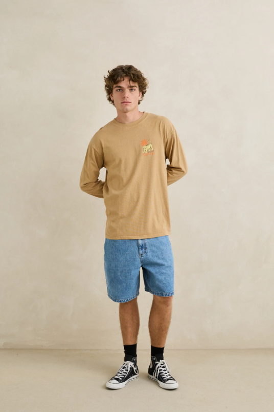 Camiseta Rhythm M/L Tiger Vintage Sand – foto 5